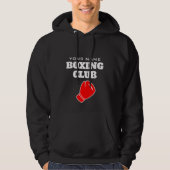 Aangepaste boksen hoodie met rode boxer handschoen (Voorkant)
