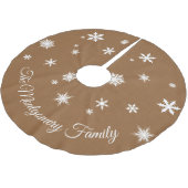 Aangepaste boksrok met sneeuwvlokken kerstboom rok (Gekanteld)