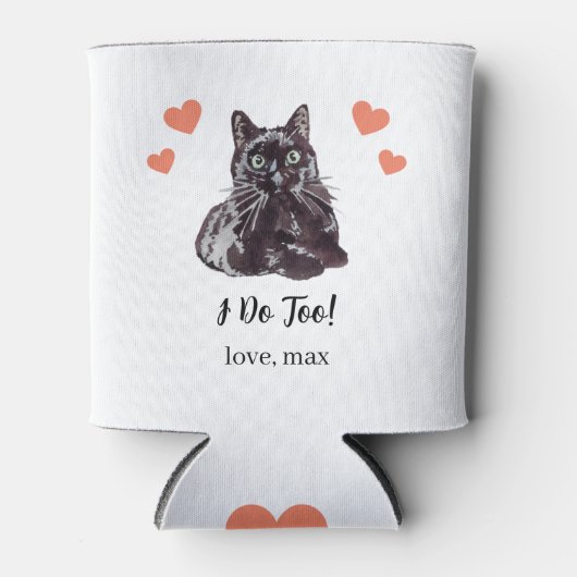 Aangepaste Bombay Cat Pet Wedding Koelbox Blikjeskoeler (Voorkant)