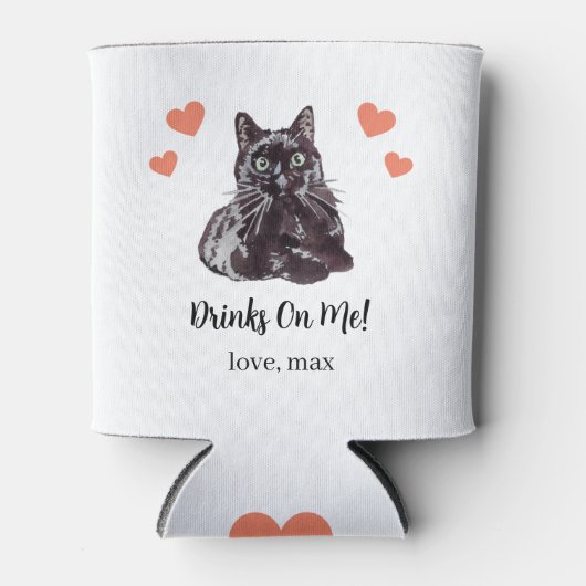 Aangepaste Bombay Cat Pet Wedding Koelbox Blikjeskoeler (Voorkant)