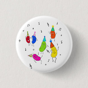 Aangepaste bonen. schattige bonen ronde button 3,2 cm