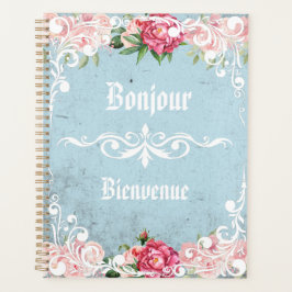 Aangepaste Bonjour Bienvenue Romantische Franske k Planner