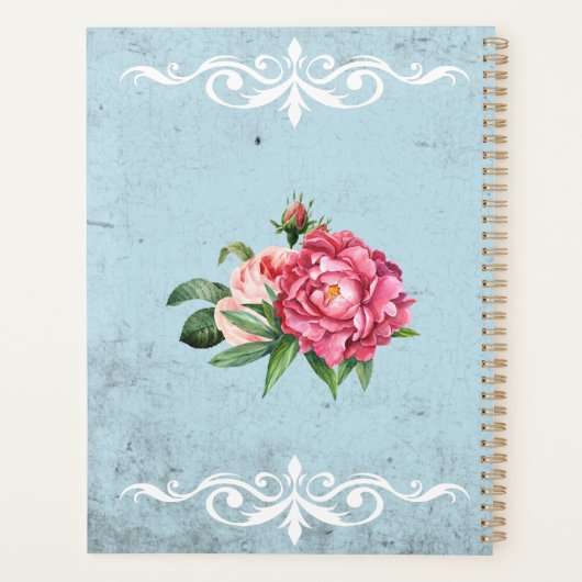 Aangepaste Bonjour Bienvenue Romantische Franske k Planner (Achterkant)