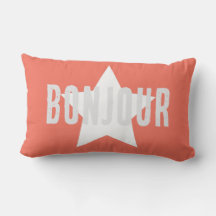 Aangepaste Bonjour roze minimalisme achtergrond
