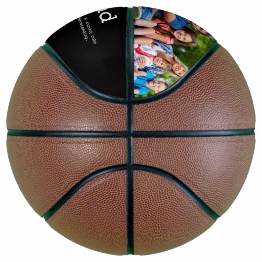 Aangepaste Bonus Pap Stepdad Definition Foto Basketbal (Rechts)