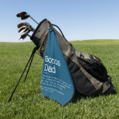 Aangepaste Bonus Vader Stiefvader Definitie Blauw Golfhanddoek (Groen)