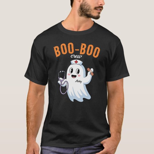 Aangepaste Boo-Boo Crew gepersonaliseerd T-shirt (Voorkant)