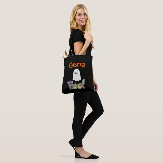 Aangepaste Boo Ghost Design Totebag Tote Bag (Op model)