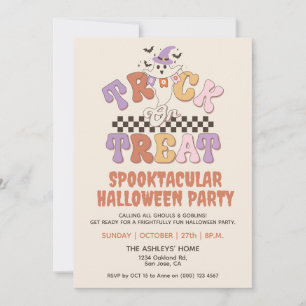 Aangepaste Boo Ghost Schattigee Trick or treat Hal Kaart