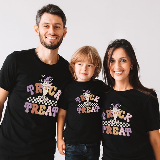 Aangepaste Boo Ghost Schattigee Trick or treat Hal T-shirt