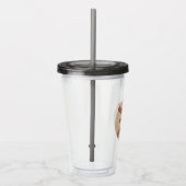 Aangepaste boodschap Bedrukte honkbal Acryl Drinkbeker (Rechts)