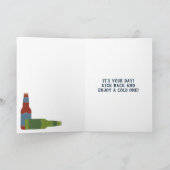 Aangepaste boodschap bierliefhebbers kaart (Binnen)