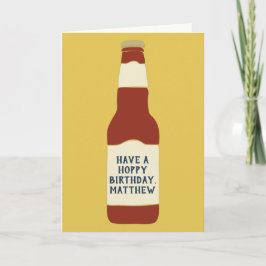 Aangepaste boodschap bierliefhebbers kaart