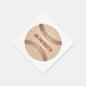 Aangepaste boodschap distressed honkbal servet (Hoek)