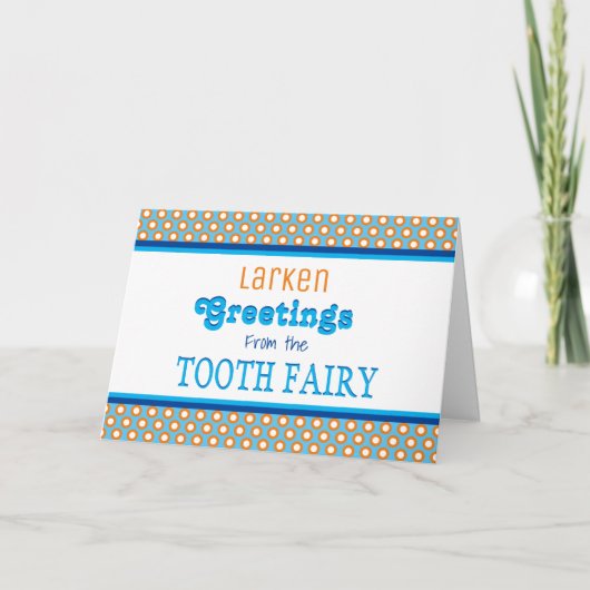 Aangepaste boodschap van de tandfee-ansichtkaart kaart (Voorkant)