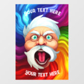Aangepaste boodschap van Sinterklaas Raamsticker (Vel)
