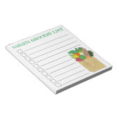 Aangepaste boodschappenlijstboodschappen voor land notitieblok (Schuin)