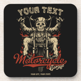 Aangepaste boodschappentas voor motorfietsen bier onderzetter