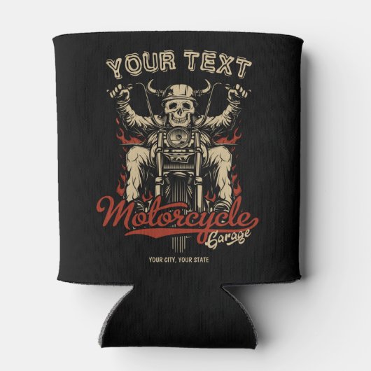 Aangepaste boodschappentas voor motorfietsen blikjeskoeler (Achterkant)