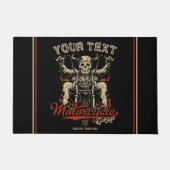 Aangepaste boodschappentas voor motorfietsen deurmat (Voorkant)