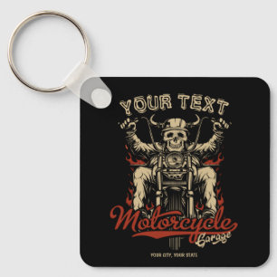 Aangepaste boodschappentas voor motorfietsen sleutelhanger