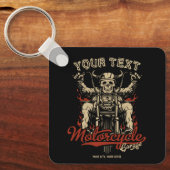 Aangepaste boodschappentas voor motorfietsen sleutelhanger (Voorkant)