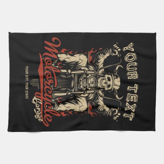 Aangepaste boodschappentas voor motorfietsen theedoek (Horizontaal)