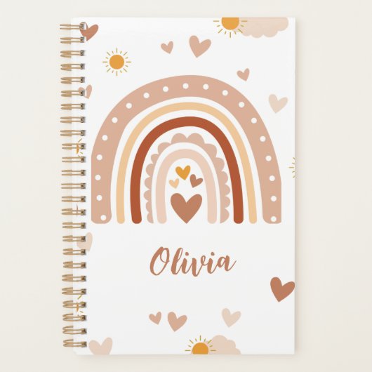 Aangepaste boog in Hoog Voornaam Planner (Voorkant)