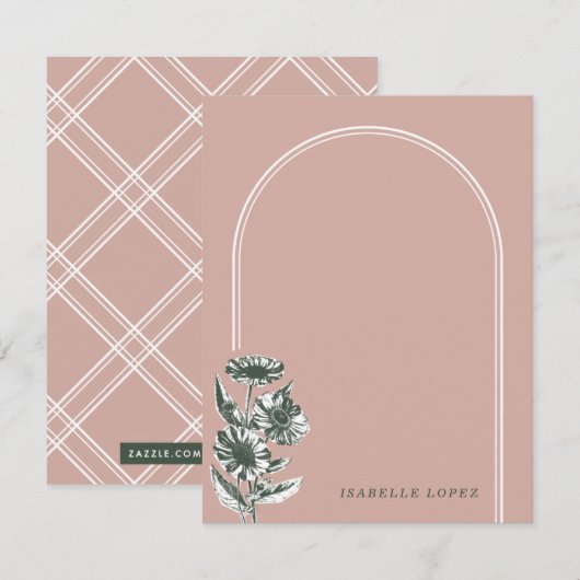 Aangepaste  boog op bedekking - Roze (Voorkant / Achterkant)