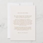 Aangepaste boogfoto Eenvoudige elegante baby geboo Aankondiging (Achterkant)