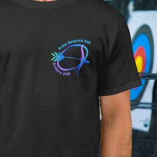 Aangepaste boogschieten School Club League Naam T-shirt