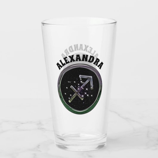 Aangepaste Boogschutter Glas (Achterkant)