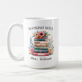 Aangepaste Bookish Soul Book Lover Gift Bookworm Koffiemok