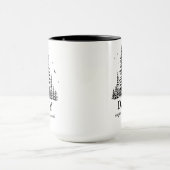 Aangepaste boom Papa cadeau kinder namen Vaderdag, Mok (Midden)