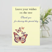 aangepaste boomkaarten bedankkaart (Staand voorkant)