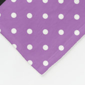 Aangepaste boomkor met polka Dots Fleece Deken (Hoek)