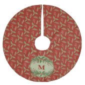 Aangepaste boomrok, geborsteld polyester kerstboom rok (Voorkant)