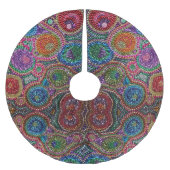 Aangepaste boomrok met Mardi Gras Bad Kerstboom Rok (Voorkant)