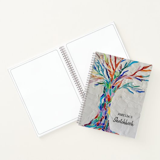 Aangepaste boomschets notitieboek (Binnen)