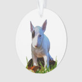 Aangepaste boomstructuur - Design Bull Terrier Ornament (voorkant)