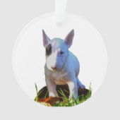 Aangepaste boomstructuur - Design Bull Terrier Ornament (voorkant)