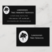 Aangepaste boomstructuurservices visitekaartje (Voorkant / Achterkant)