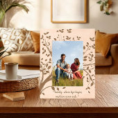 Aangepaste boomtak gegraveerde lijstjes