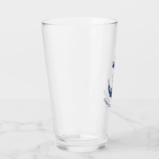 Aangepaste bootanker strand bruiloft spullen glas (Rechts)