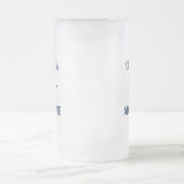 Aangepaste bootkapitein naam nautisch bier stein matglas bierpul (Center)