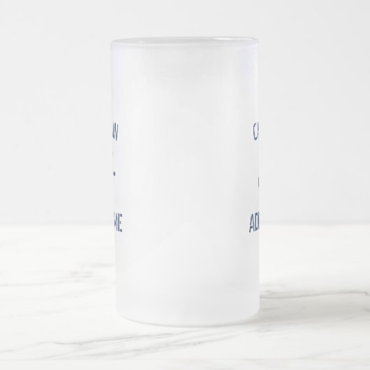 Aangepaste bootkapitein naam nautisch bier stein matglas bierpul (Center)