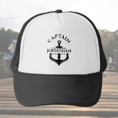 Aangepaste bootkapitein trucker pet