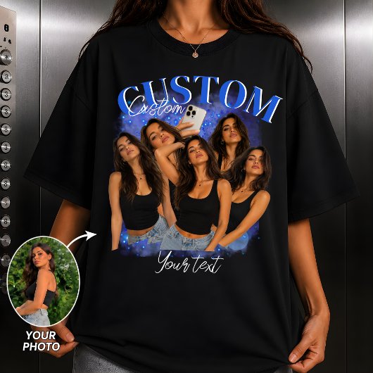 Aangepaste Bootleg Rap Gezicht Verjaardag Bachelor T-shirt