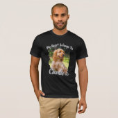 Aangepaste bootleg typografie naam mijn hart behoo t-shirt (Voorkant volledig)