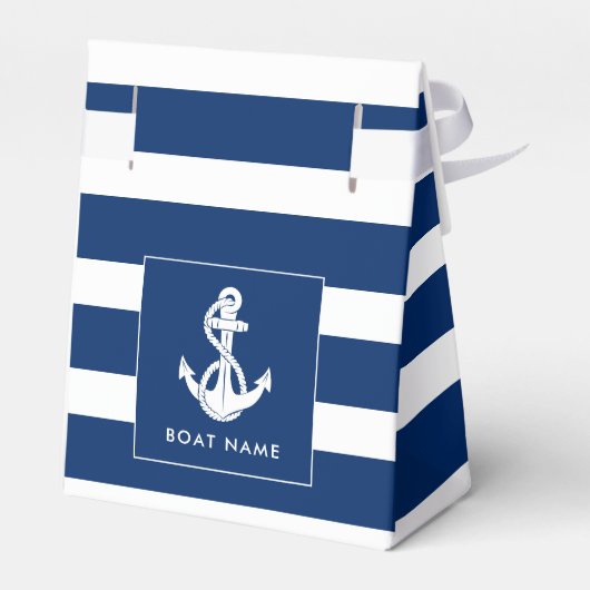 Aangepaste bootnaam Anker Nautilus Kust Bedankdoosjes (Achterkant)